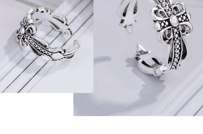 abd564a3 82ed 44d1 bf29 8bab22b61793 New Thai Silver Ring Crow Star Ring Female Luo Heart Ring Retro Jewelry