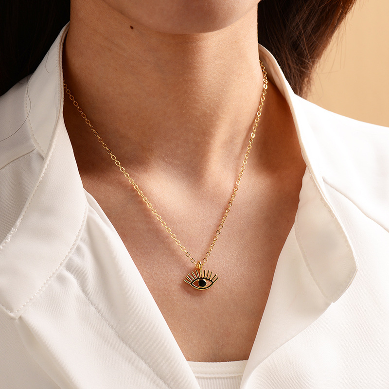 ad336d0a 2a3f 445f 8fa4 b8b8a856d2ba Fashion gold-plated devil's eye necklace