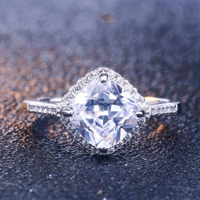 Women's Square Zircon Sterling Silver Ring 1 ad4f2409 acf3 436b 815b d5ab7fc71cbf Women's Square Zircon Sterling Silver Ring