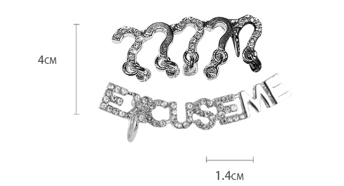 Asymmetrical Question Mark Ear Clip With Silver Needle And Diamond 5 ad6c15f1 646f 407d 9a85 4f4eb2f376db Asymmetrical Question Mark Ear Clip With Silver Needle And Diamond