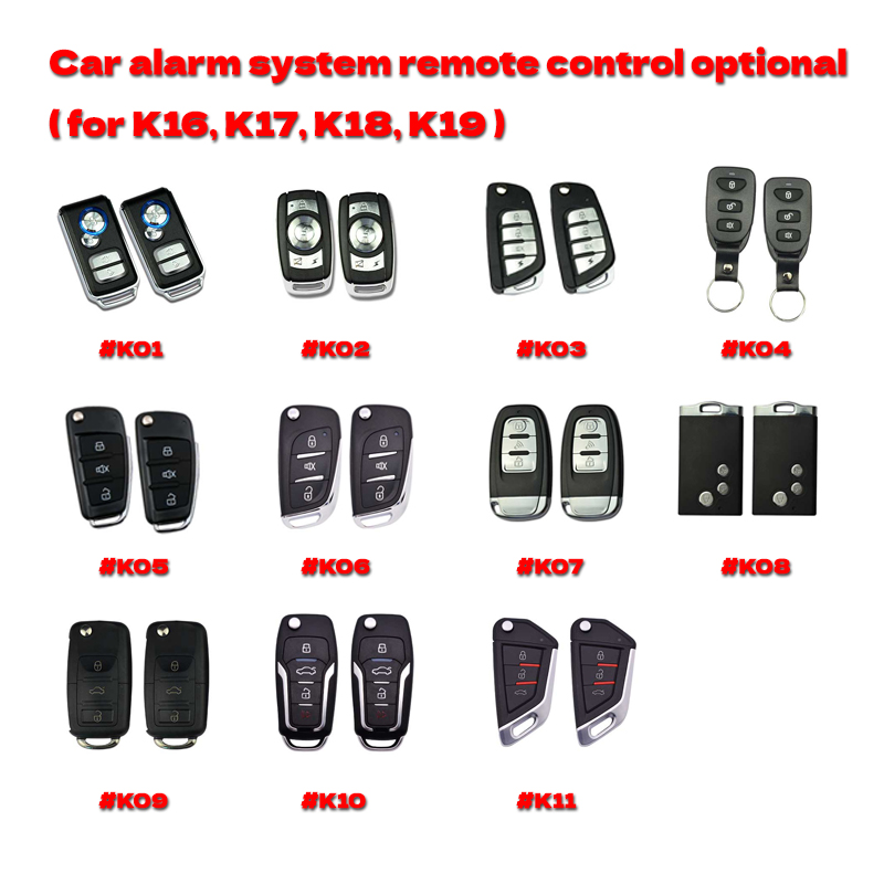 K16 12V Universal Keyless Entry Car Alarm Security System