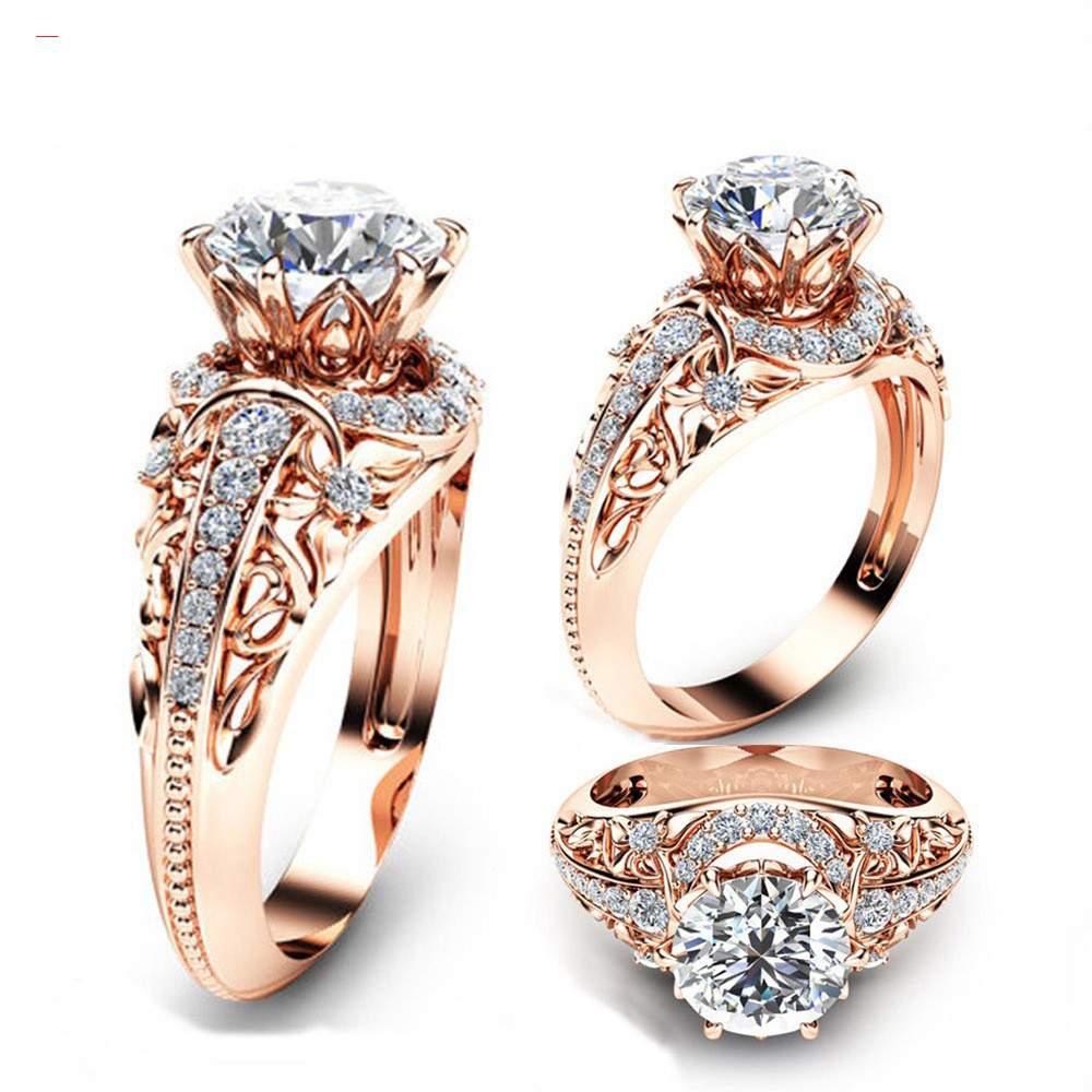 ae8503d4 f386 41b9 89b9 55db012f4630 14K Rose Gold Micro Set Diamond Women's Rings