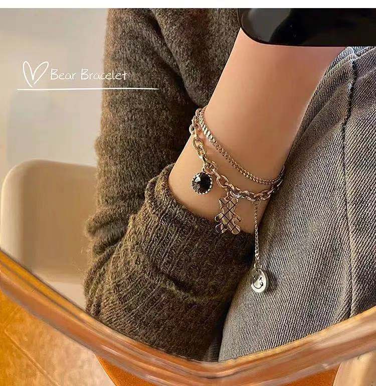 aebf87f1 9701 43e5 9358 6dd83144930c Necklace Female Ins Hip-hop Smiley Pendant Necklace Net Red Temperament