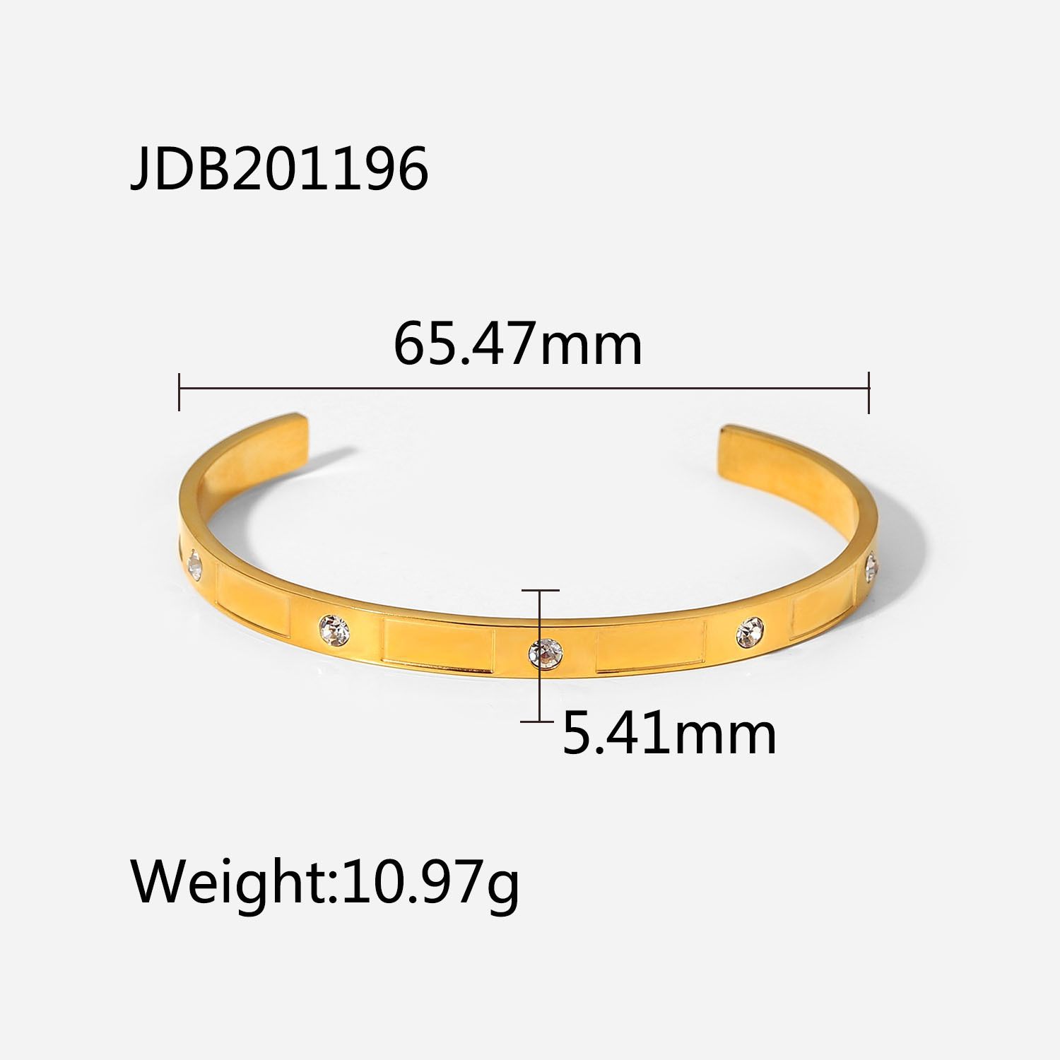 af159ba9 8733 4c29 acb4 930183f0b10c Fashionable And Versatile Gold-plated Stainless Steel Bracelets With Zirconia