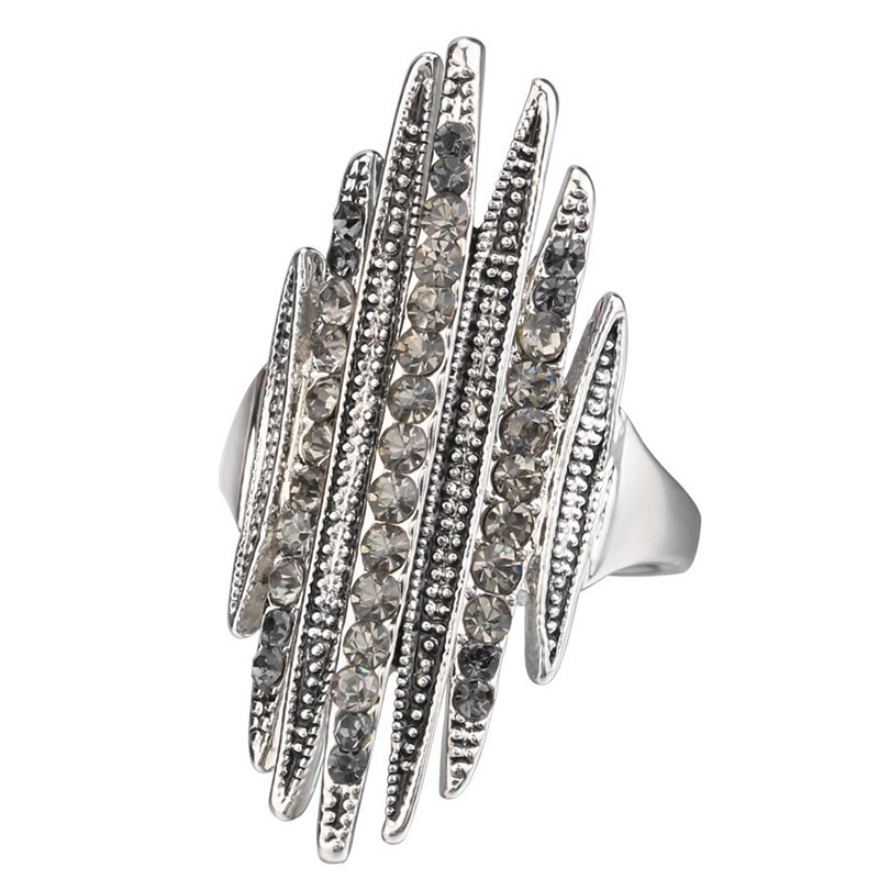 afff4b7f fbde 430e af24 aa61c15a9d07 Full Diamond European And American Jewelry Three Row Diamond Ring