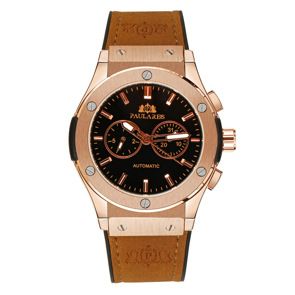 Multifunctional luminous rose gold tape men's watch 2 b0d74901 556a 4ca2 a92d 37fdafc3538c Multifunctional luminous rose gold tape men's watch