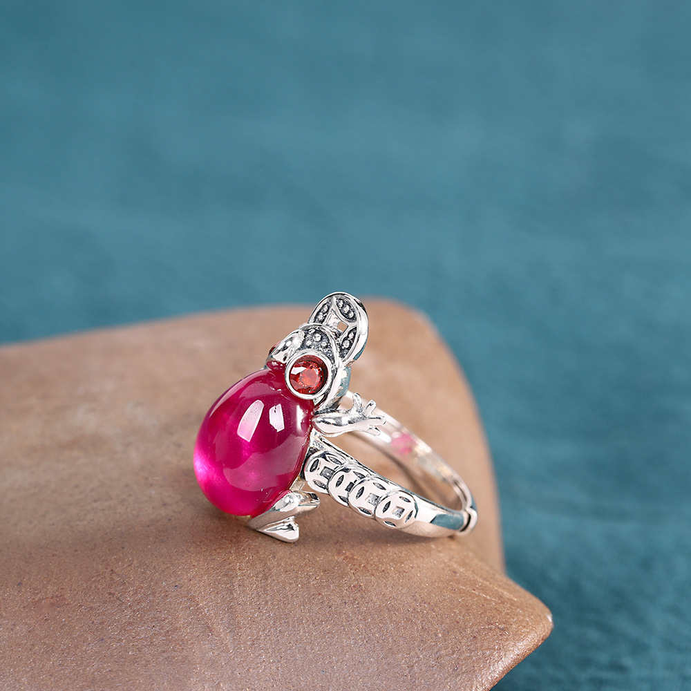 Blue Sand Stone Golden Toad Ring Tricolor 2 b0f64e8e 3336 45a5 a3a1 9dba7e60e99e Blue Sand Stone Golden Toad Ring Tricolor