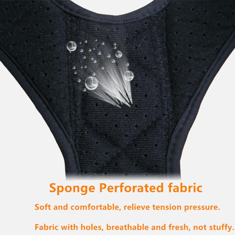 Sponge perforated fabric.