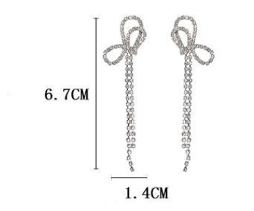b17348f2 bdde 49a9 8cf2 d42e62f5e7f7 Super Flash High Sense Of Bowknot Earrings Women