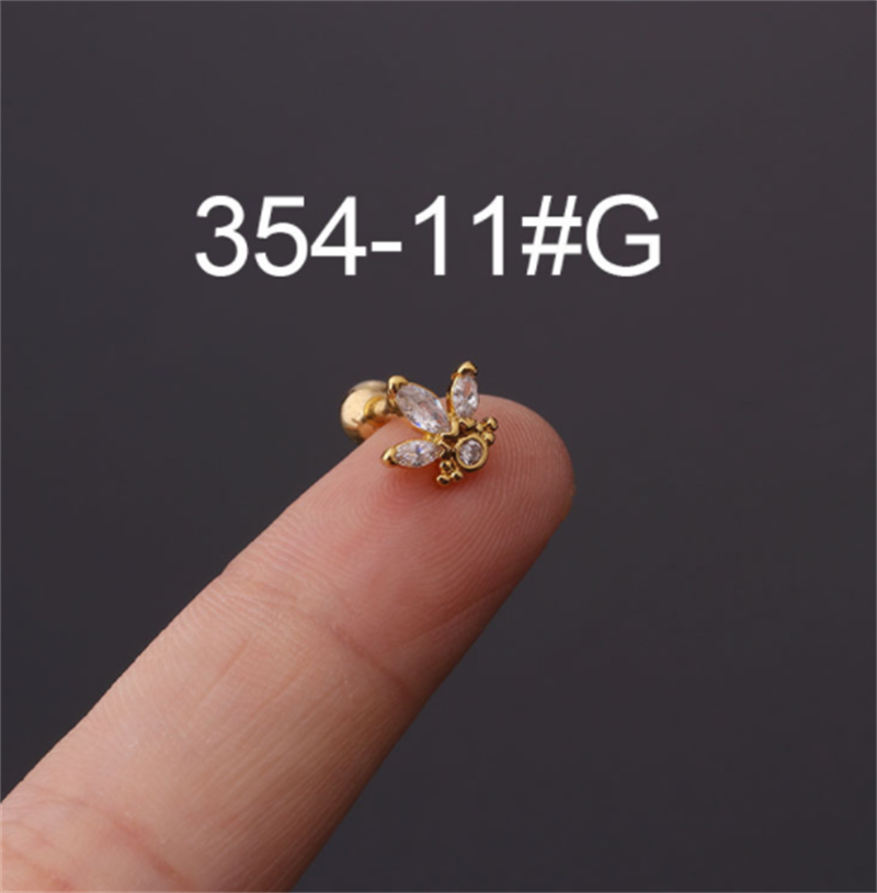 b2042343 9dcc 4455 806b d018f8efcc84 Stainless Steel Stud Zircon Pierced Earrings