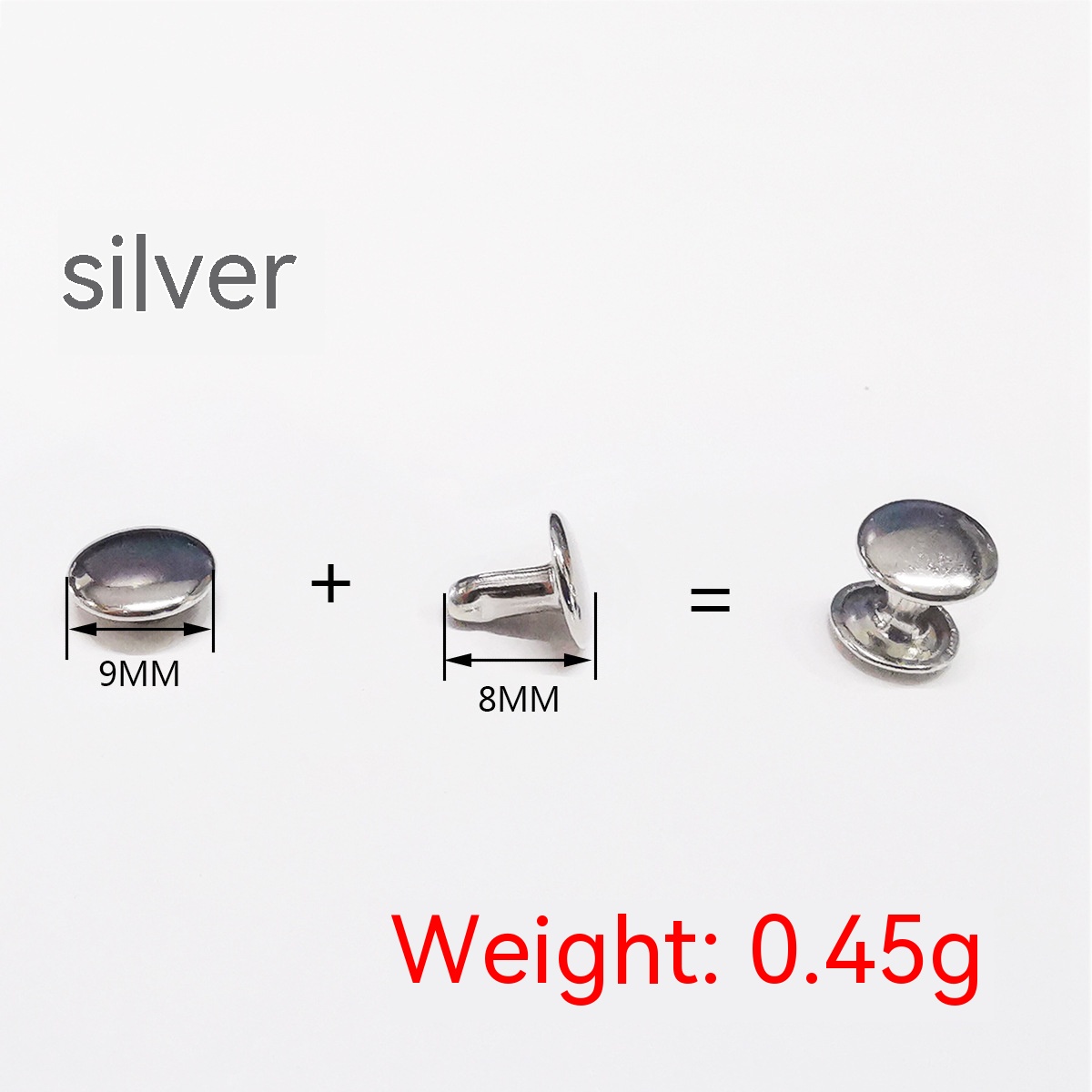 Title 9, Belt DIY Mounted Rivet Double-sided Rivet Small...