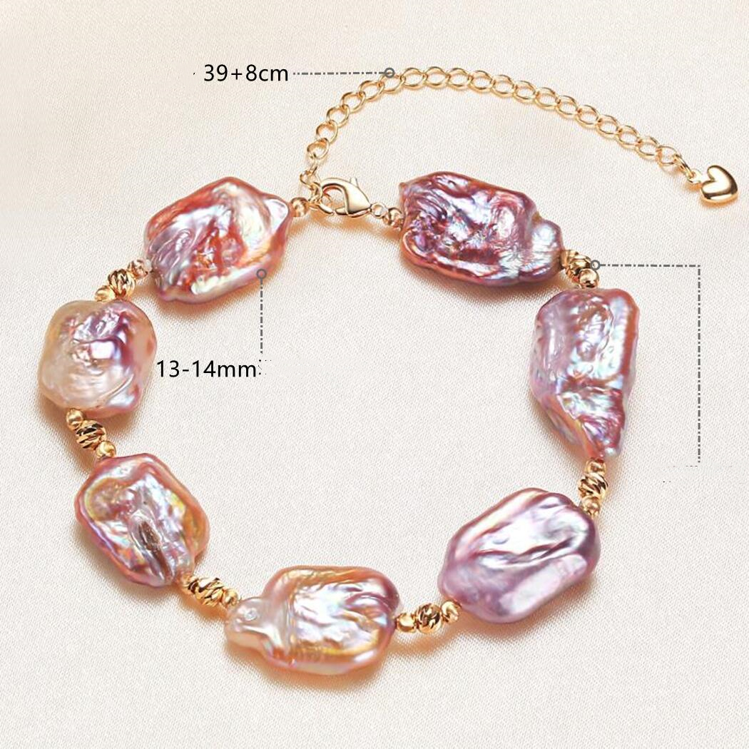 Copper Plated Real Gold Shaped Baroque Freshwater Pearl Bracelet For Women Diy 5 b3f08175 d8ca 4881 9eeb 82b318fe9229 Copper Plated Real Gold Shaped Baroque Freshwater Pearl Bracelet For Women Diy