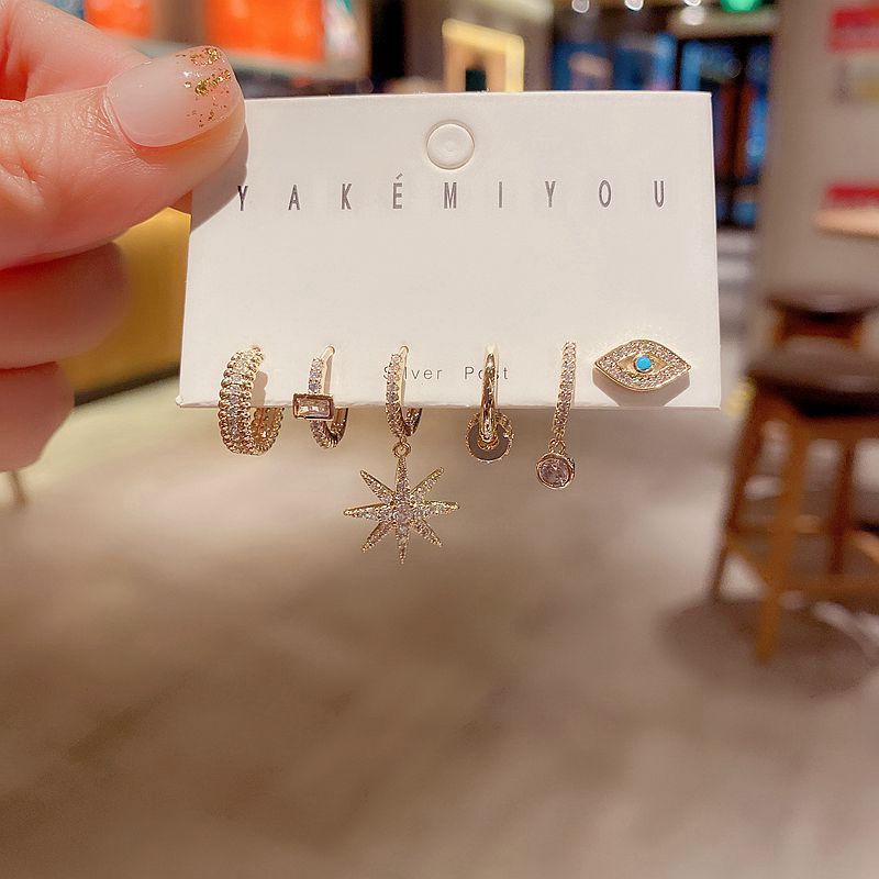 b4f3f9eb 975c 4206 8220 ceb6610c2b2c Exquisite zircon micro-inlaid flag earrings