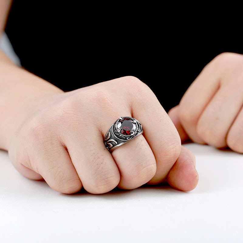 Vintage Hand Jewelry Stainless Steel Inlaid Sapphire Carved Men's Ring Personalized Titanium Steel Ring 7 b538b7c6 1337 4b25 a71e 983062361bcf Vintage Hand Jewelry Stainless Steel Inlaid Sapphire Carved Men's Ring Personalized Titanium Steel Ring