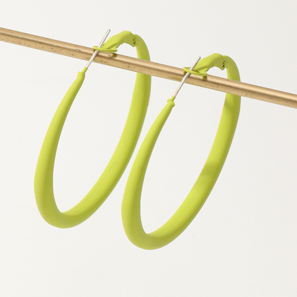 b556ff78 18a1 4890 9f34 ee82f1935b5d Retro Macaron Alloy Paint Multicolor Earrings