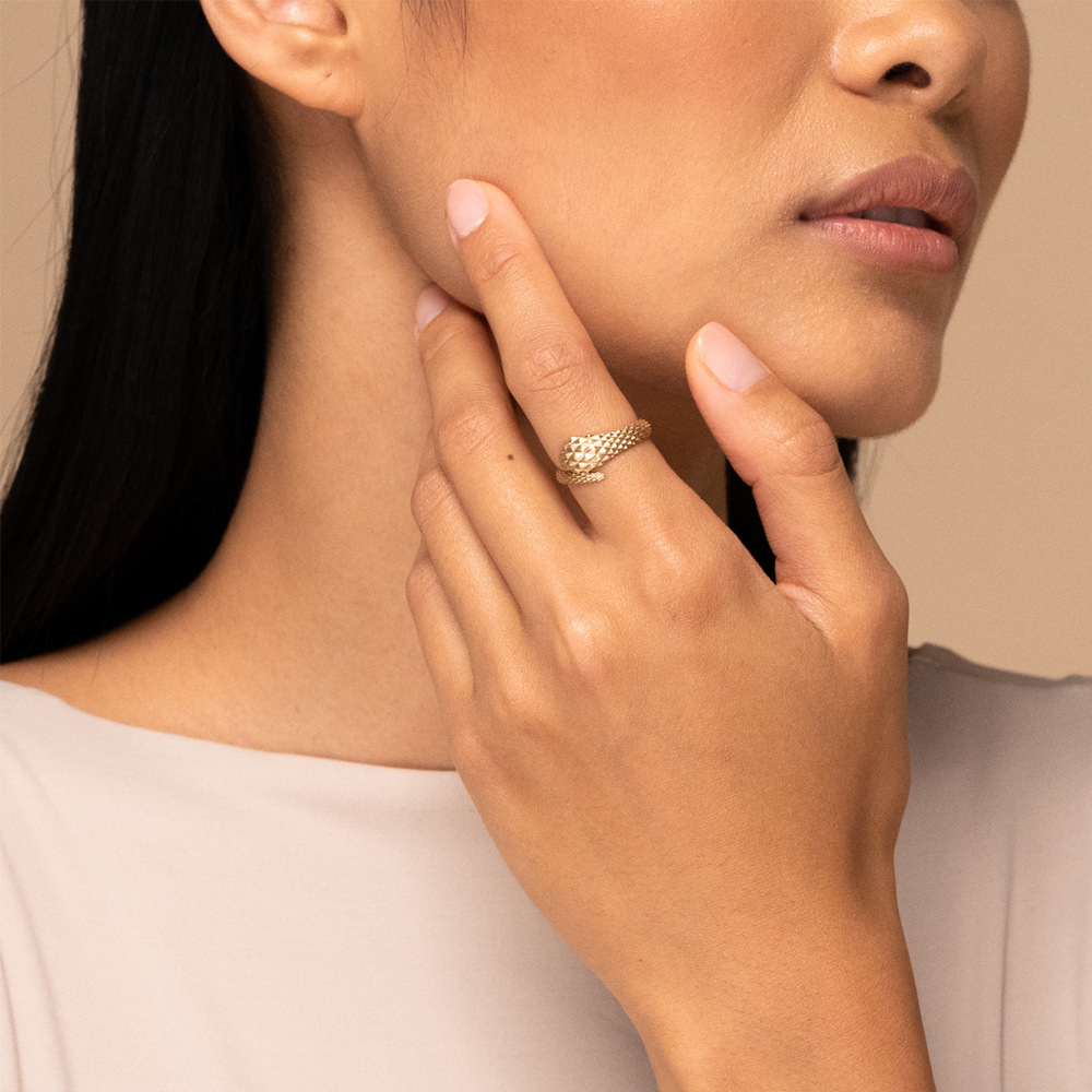 b63f3aae 947e 4813 a3f3 1b8e3379dcc4 Real Gold Plated Exquisite Fashion Snake Ring