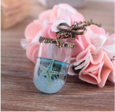 b77221a1 12b0 4c86 9714 b6340fab5550 Drift bottle bow glass cover necklace