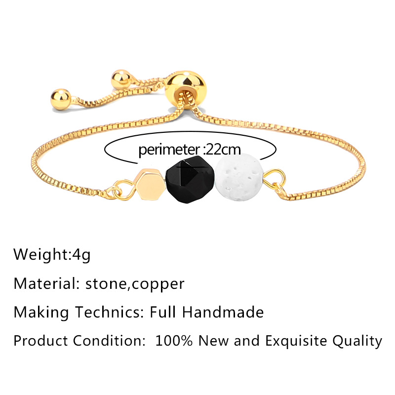 b7989d5a ff28 4b89 add5 d204d9f793c7 14K Gold Plated Color Preserving Box Chain Tiger Eye Volcanic Stone Yoga Bracelet