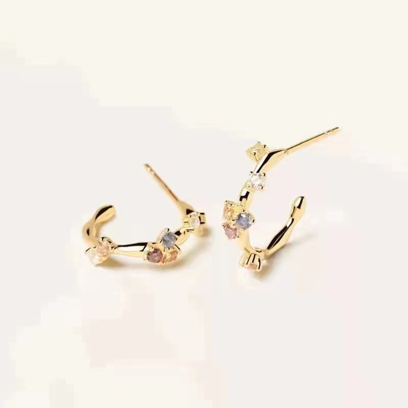 Women's Gold-plated S925 Stud Earrings 1 b7b695ce 05b6 4b47 b76d 403c05e8ce48 Women's Gold-plated S925 Stud Earrings