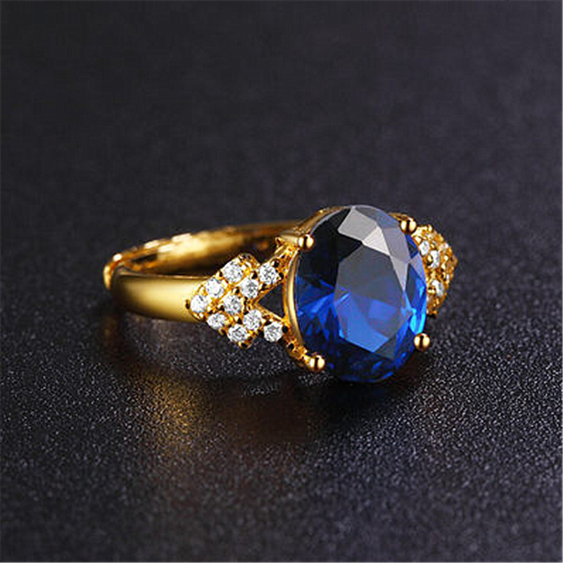 b80a2bab 038d 4dfe a537 6fc912ebde8b Gold-plated Sapphire Ring With Adjustable Opening And Tanzanite Diamonds