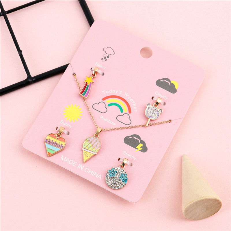 Children's Ice Cream Lollipop Alloy Necklace 3 b8128aaf e570 45a9 b6a2 c9d887d3f1a3 Children's Ice Cream Lollipop Alloy Necklace