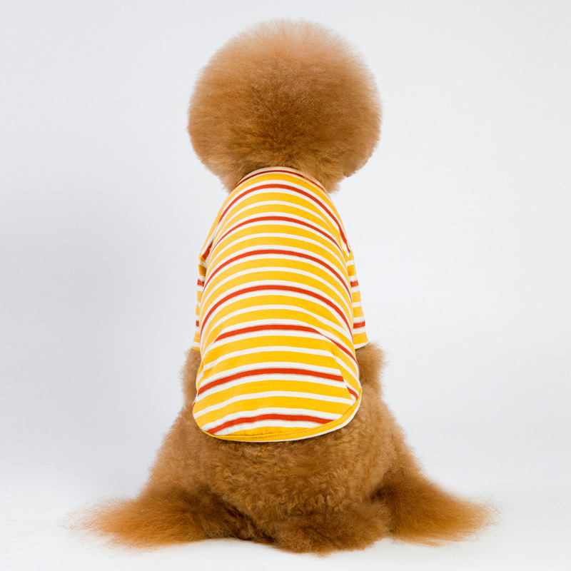 Small and Medium Dog Striped T-shirt