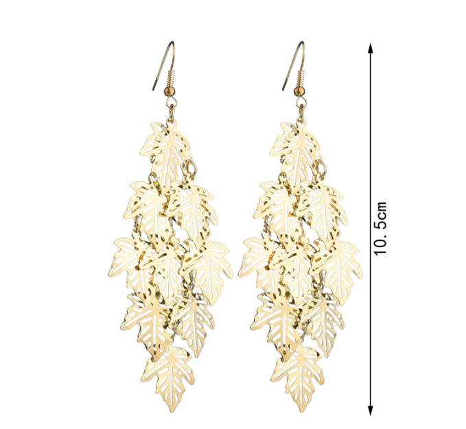 ba3952af 87d8 4575 b6de 3c1efbc3b9a3 Hollow multi-layer maple leaf earrings