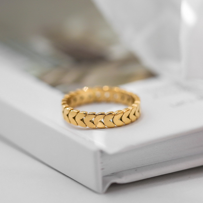 Vintage Leaves Titanium Steel Plated 18K Gold Ring Female 2 bad47f88 79ed 4899 a787 01fb9c3a0871 Vintage Leaves Titanium Steel Plated 18K Gold Ring Female