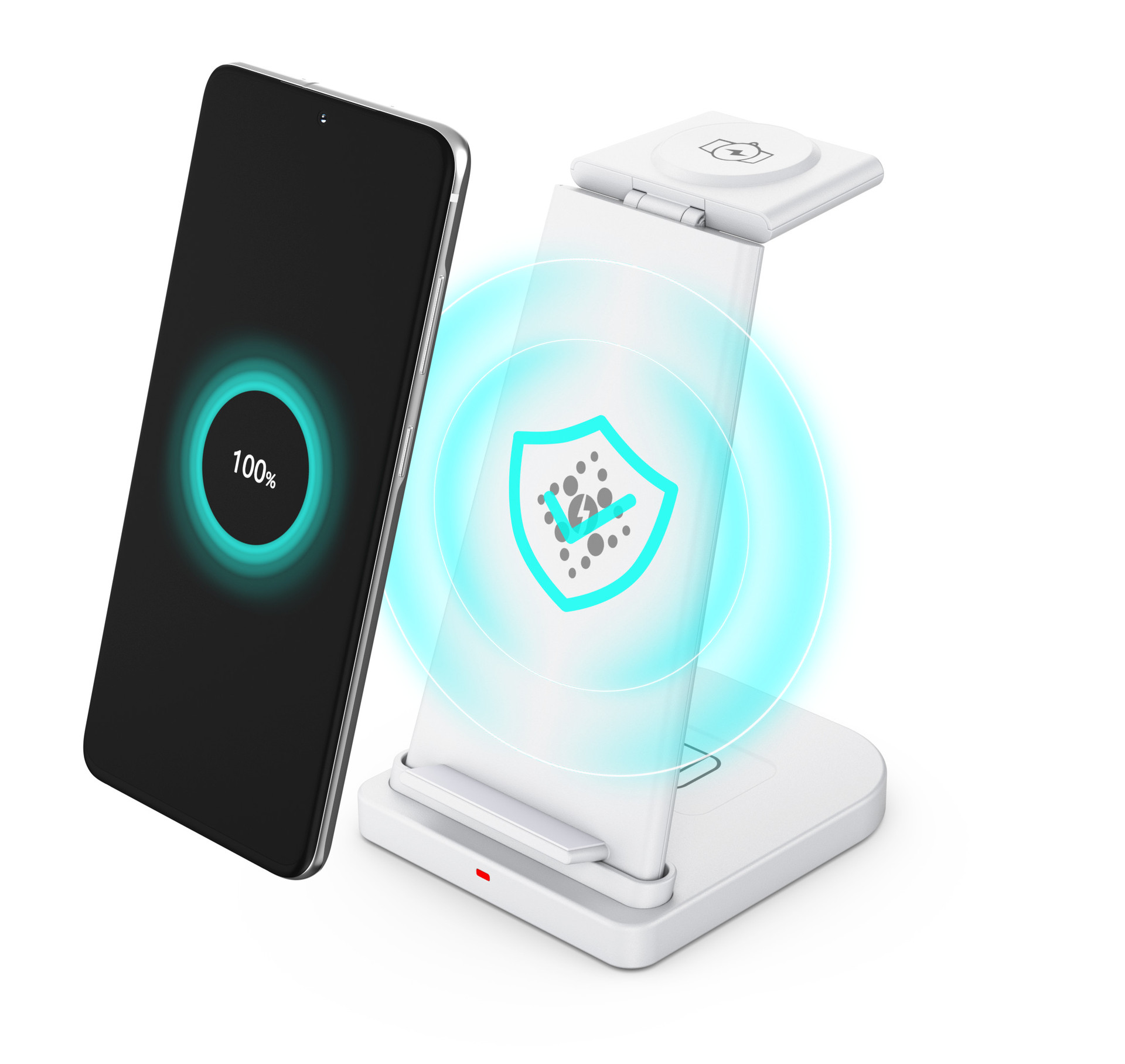 Three-in-one Wireless Phone And Watch Wireless Charging