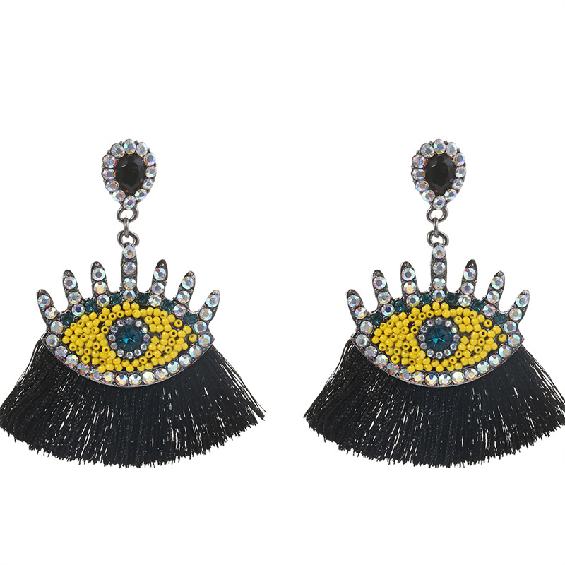 bc00b83a f603 466e 94f3 8a39698d19a3 Diamond tassel earrings female demon eye