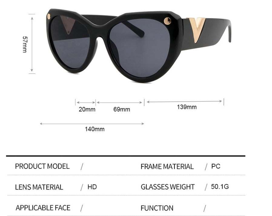 Women's Big Frame Sunglasses - Fashion Style With UV400 Protection