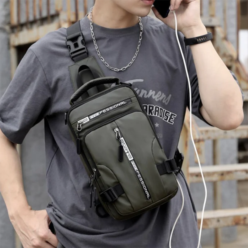 Men Multifunctional Crossbody Backpack Shoulder Bags 9