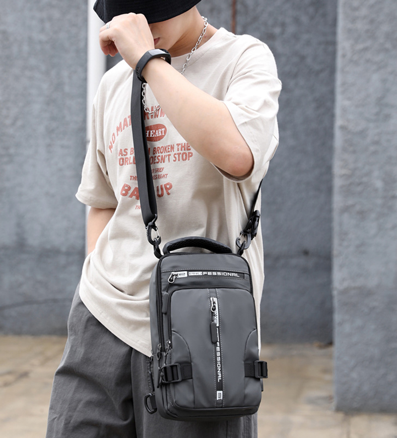 "Multifunctional Crossbody Bag Backpack: Stylish and practical accessory for men on-the-go."