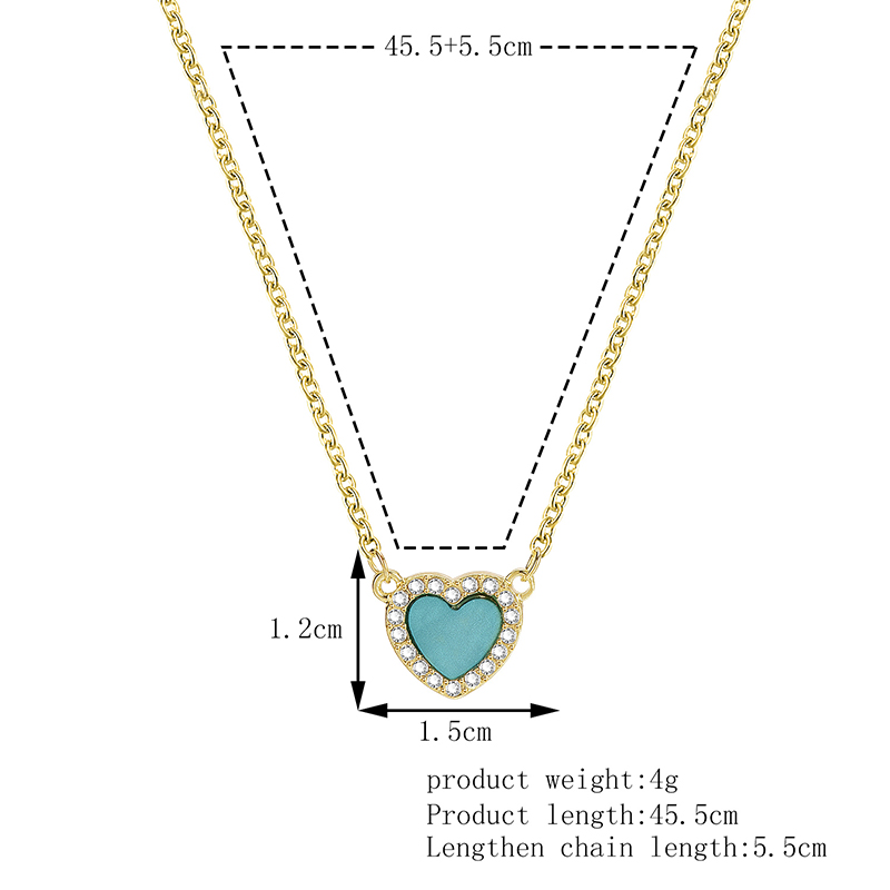 be261cc4 026e 4f82 93de d8f21d85ddb5 Temperament Wild Love Rhinestone Alloy Necklace