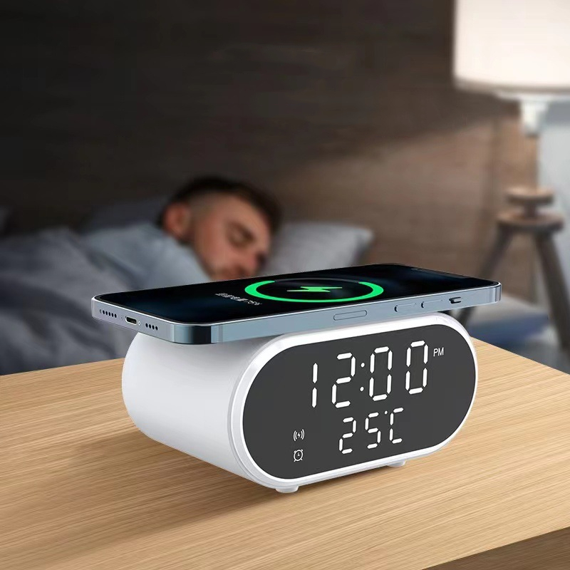 Mini Alarm Clock with wireless charger