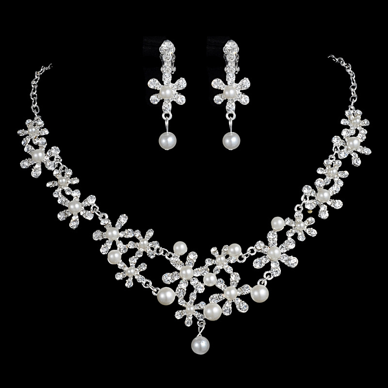 Wedding dress jewelry set ,Women Girls Evening Costume 3