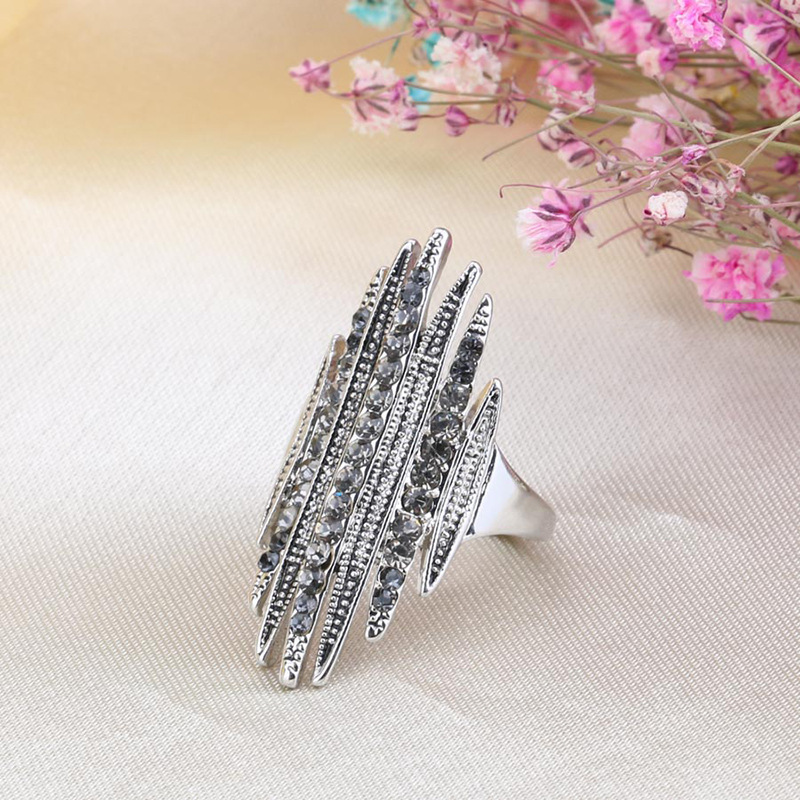 c0c14370 60cc 4fc5 b2b9 9a44c4cf861d Full Diamond European And American Jewelry Three Row Diamond Ring