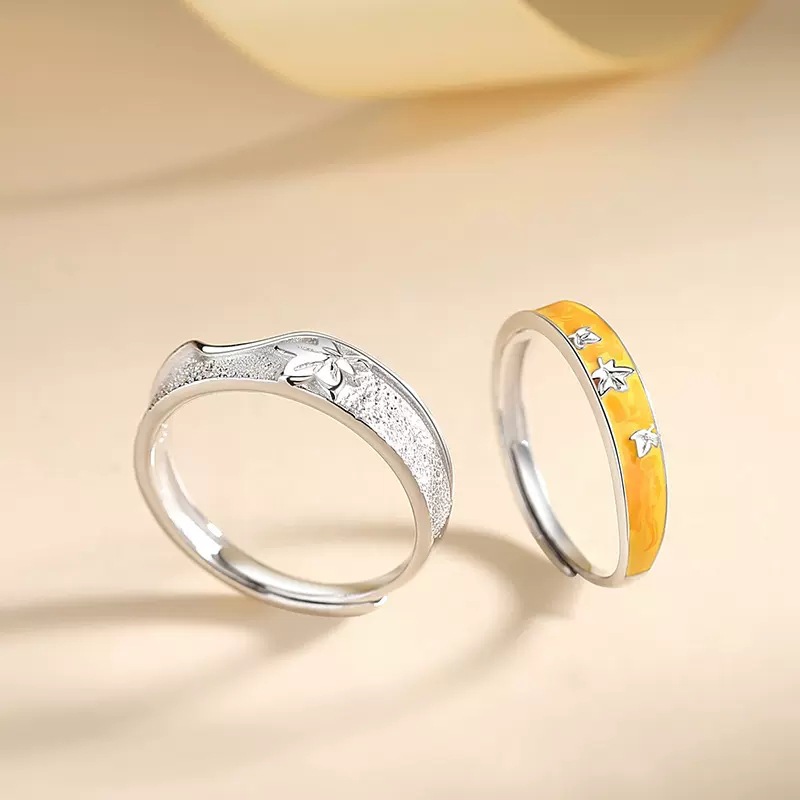 One Leaf Knows The Autumn Couple's Ring. The Design Is Fashionable And Luxurious. 925 Silver Plated Ring For Men And Women 5 c123efb0 10ec 4da6 be1c 89c14b89644b One Leaf Knows The Autumn Couple's Ring. The Design Is Fashionable And Luxurious. 925 Silver Plated Ring For Men And Women