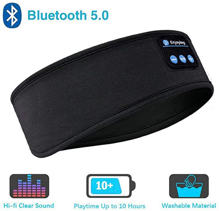 Bluetooth Headphones Sleep Elastic Eye mask for Side Sleepers