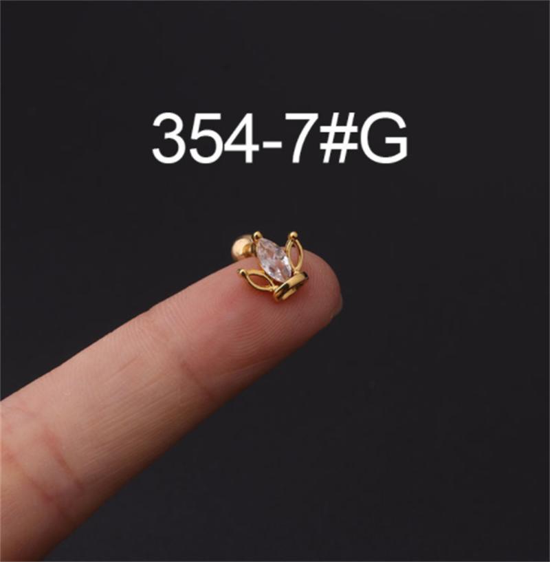 c2254bbb 3bc6 4e19 8fb8 5ea4bda18734 Stainless Steel Stud Zircon Pierced Earrings