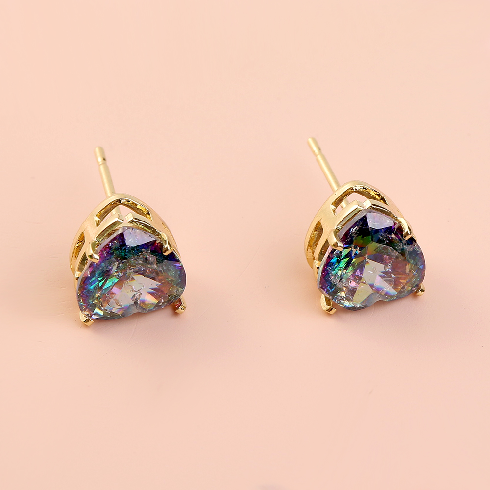 c229efa7 fe35 4b81 85d1 6039fb76ad3e European and American Amazon hot-selling jewelry colorful zircon shiny simple love wild earrings earrings