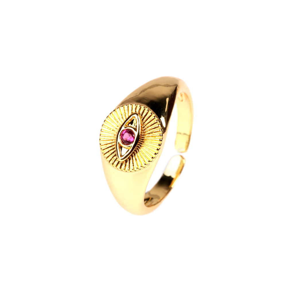 c239f3bc 0a3c 4c79 90d4 6965f9e25be7 European And American Cold Style 18K Gold-plated Copper Ring