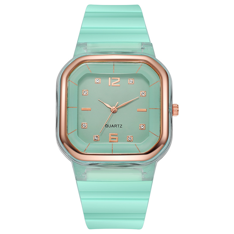 FashionistaDiamond Square Watch green