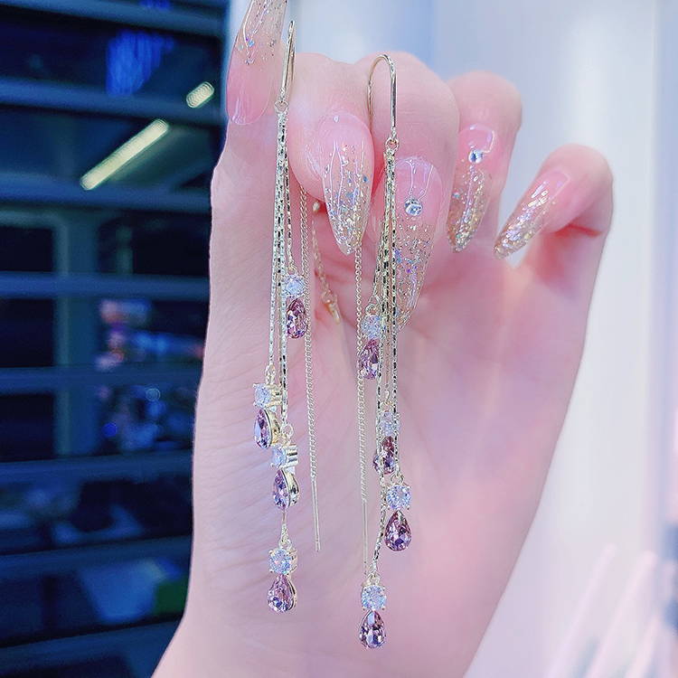 c321f004 808b 4271 a23d f1956e331111 Women's Fashionable Airy Teardrop Anti-loss Ear Wire