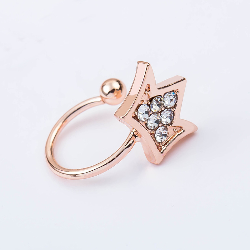 c3630104 2234 4ad8 a4fa e1fa9dc66c70 Japanese And Korean Opening Adjustable Crown Diamond Ear Clip
