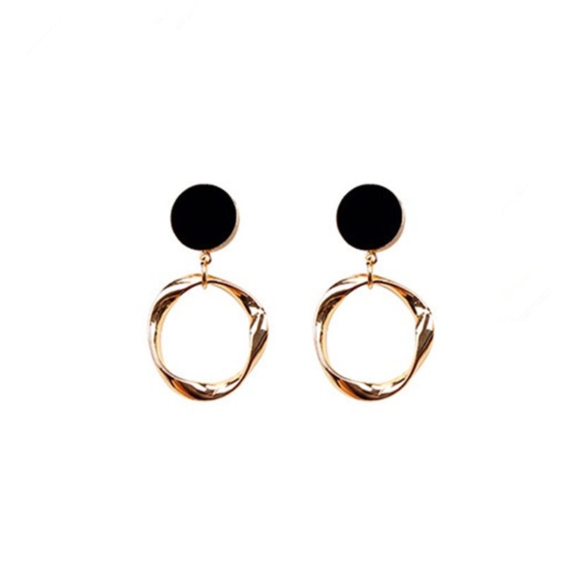 c376d4b6 5b18 40a2 854c f228179bf1ad Round Small Circle White Fungus Ring Earrings