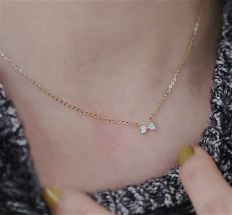 c3d52547 337f 4d95 9686 f9b742d5e2f1 925 Sterling Silver Plated 14K Yellow Gold Heart Pendant Necklace