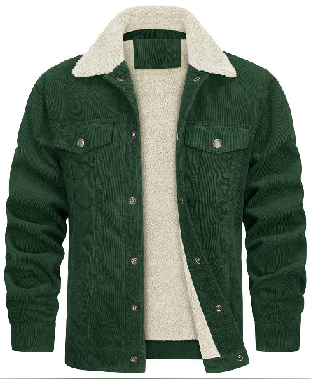 Corduroy Lapel Plush warm Jacket Coat™