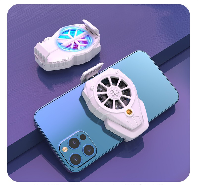 Mobile Phone Cooler Radiator for iPhone/Android Game Phone Cooling Fan Digital Display Bracket 10