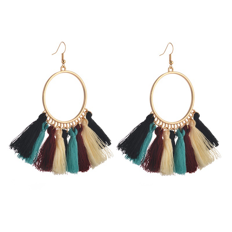 c715837a a29b 451a 9307 b2a33e9172d7 European And American New Su Earrings Women's Fan-shaped Color